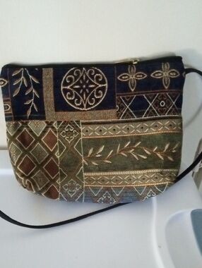 Multi patterned Crossbody Bag Made in USA by Danny K Beverly Hills